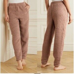 SKIMS Teddy High Pile Desert Fleece Joggers Sherpa Pants  Size S High Rise Draws